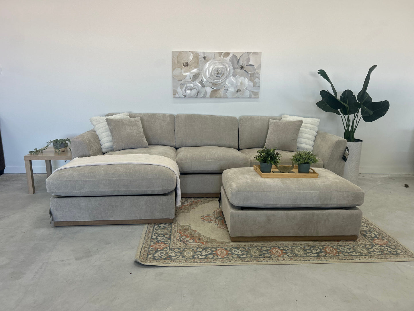 L-Shape Sectional w/ ottoman