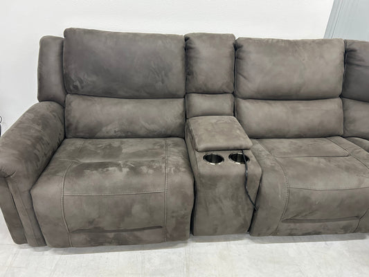 Carlin Fabric Power Reclining Sectional + Power Headrests