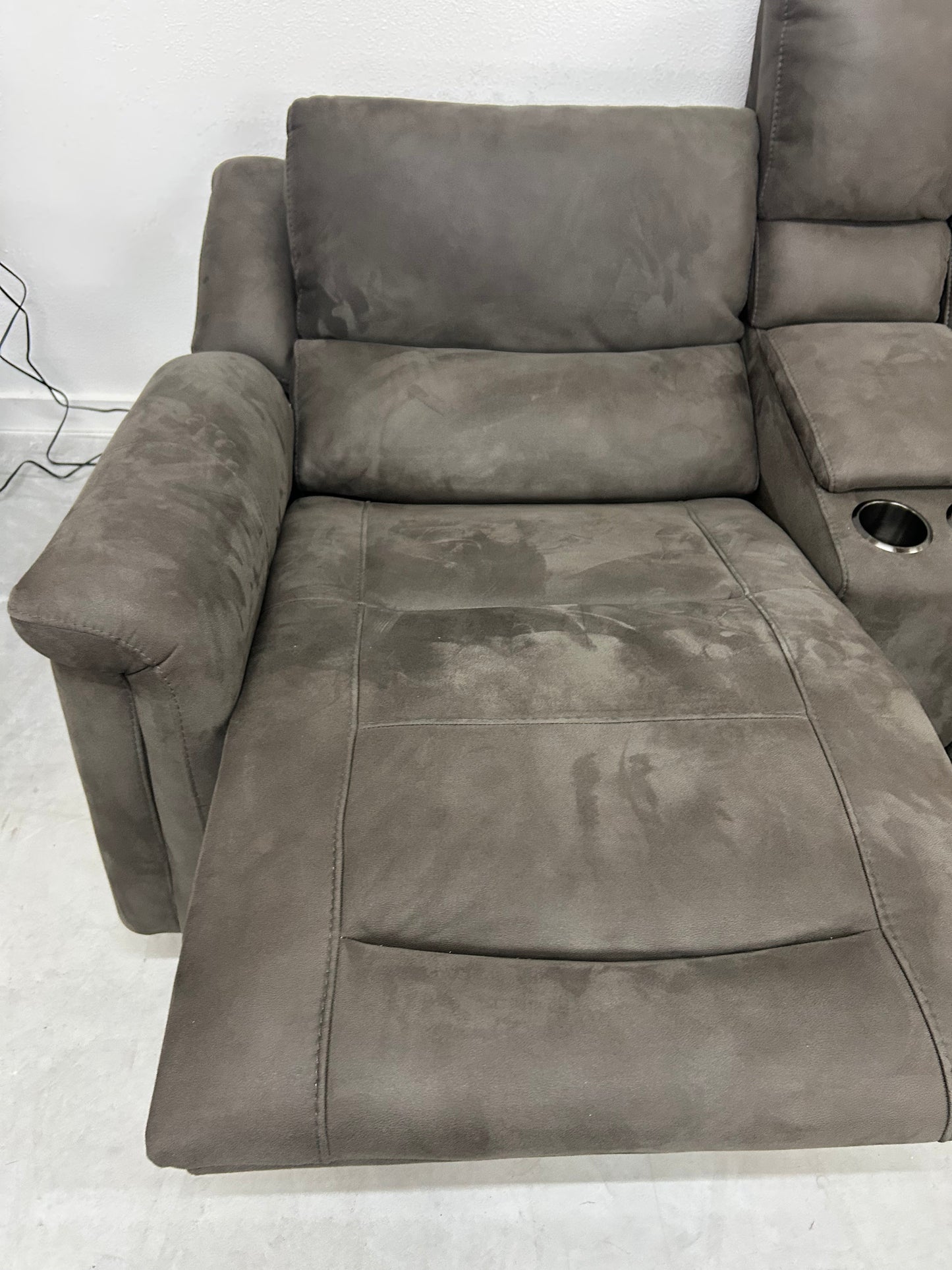 Carlin Fabric Power Reclining Sectional + Power Headrests