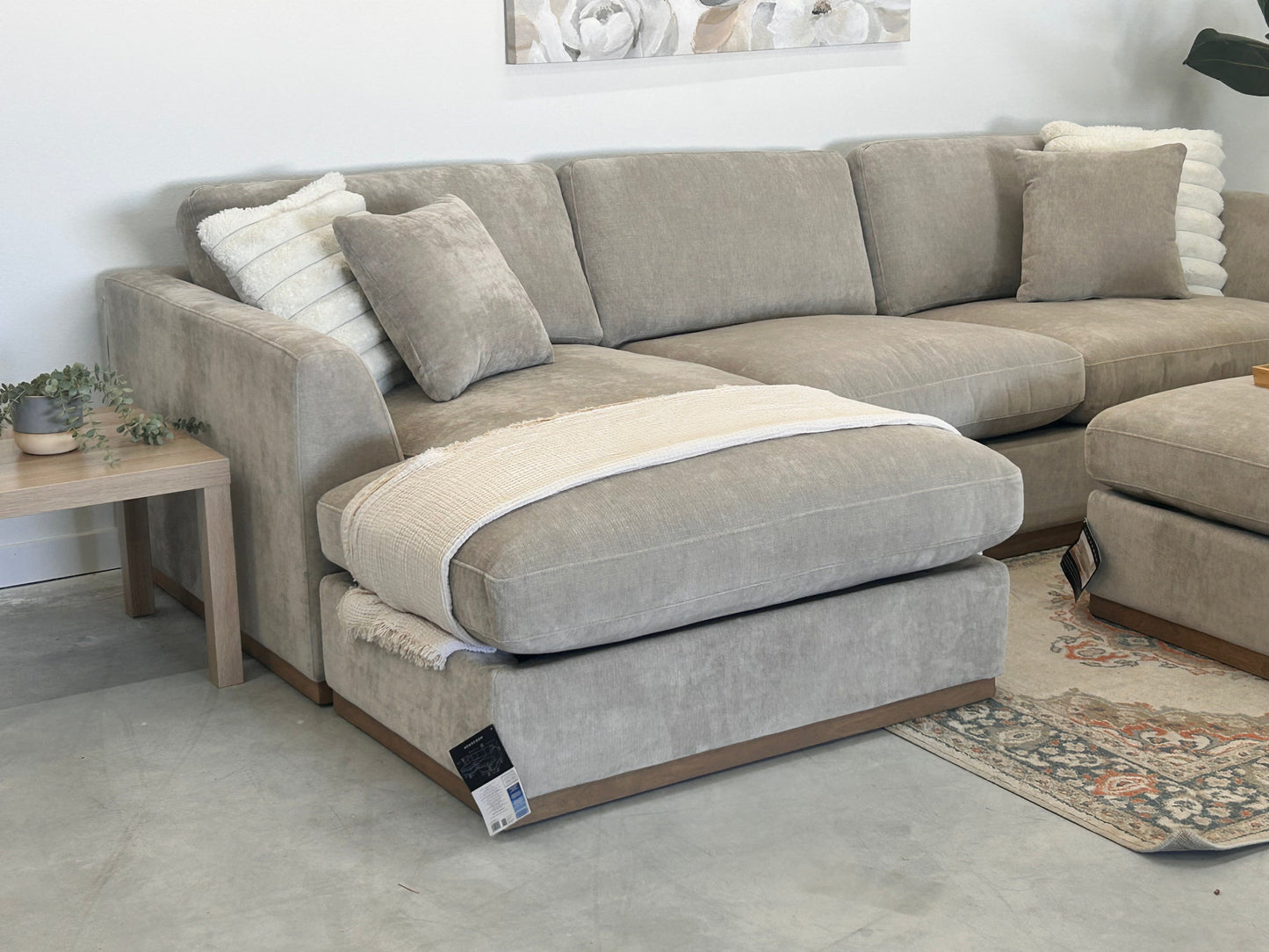 L-Shape Sectional w/ ottoman