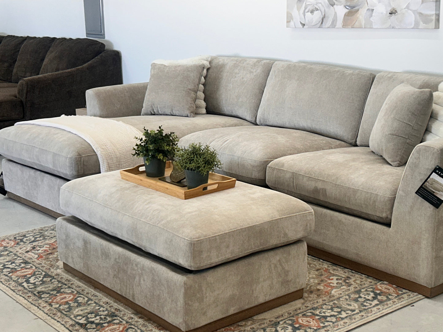 L-Shape Sectional w/ ottoman