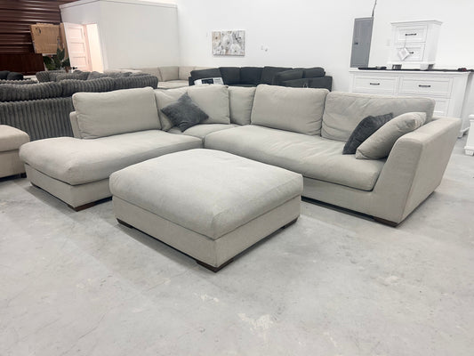 Henredon Larkin House Deep Seating Sectional + Ottoman