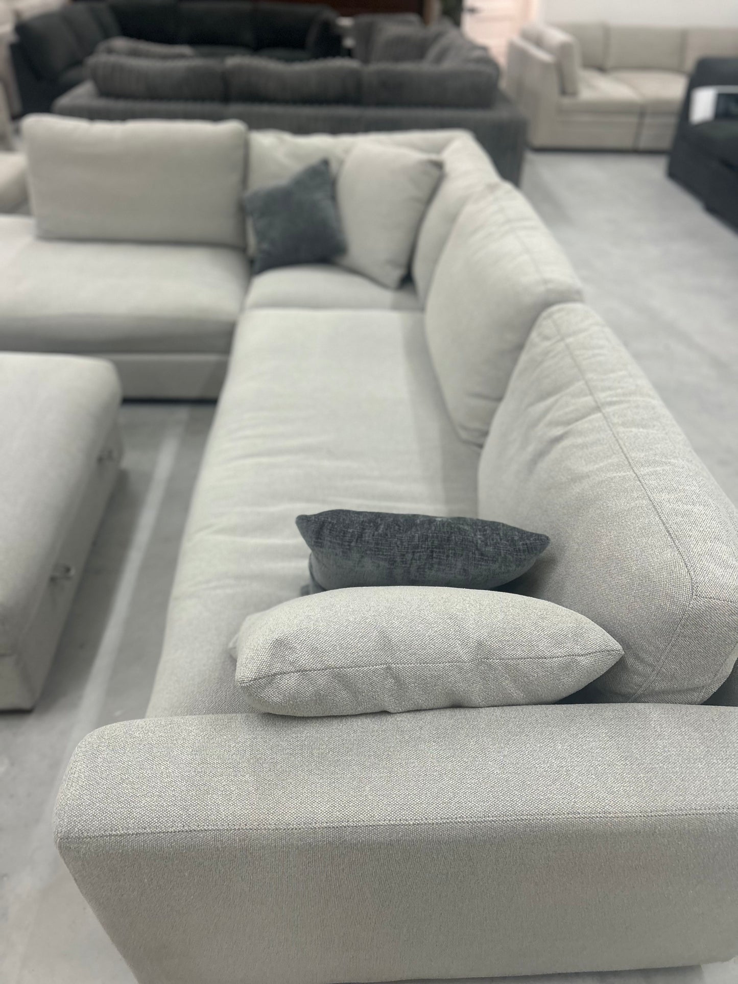 Henredon Larkin House Deep Seating Sectional + Ottoman