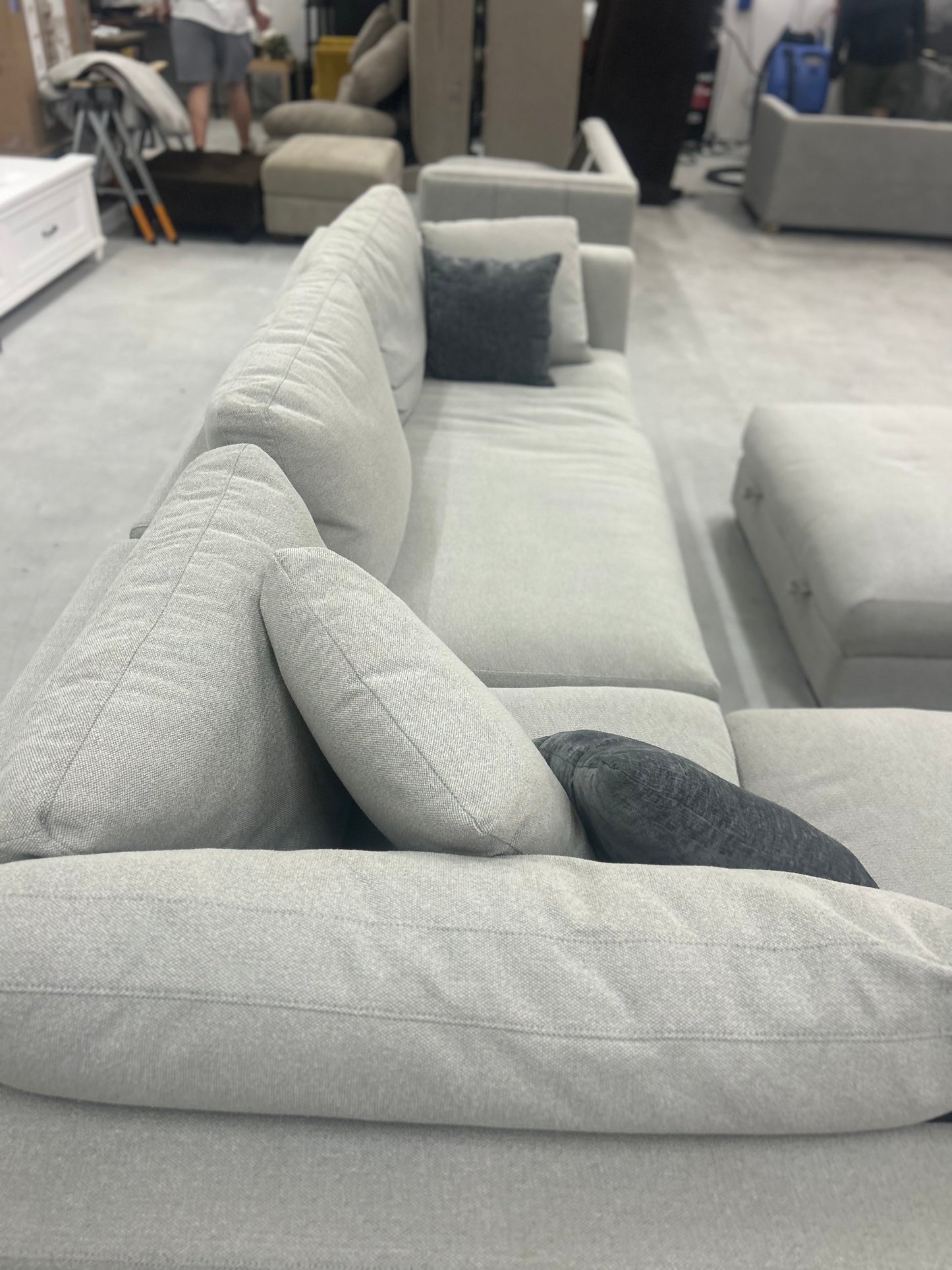 Henredon Larkin House Deep Seating Sectional + Ottoman
